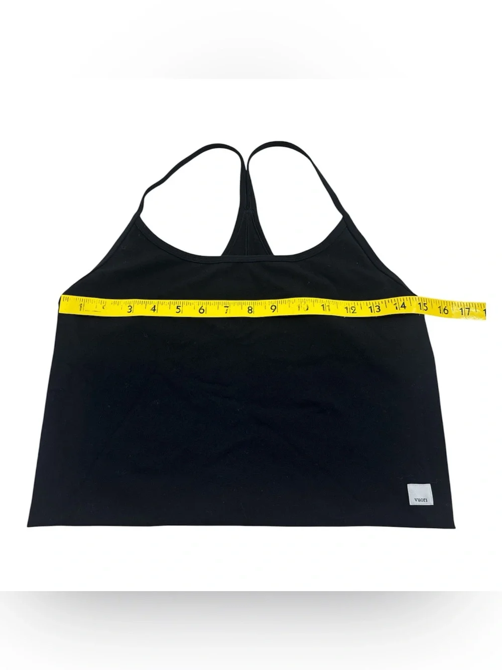 Vuori AllTheFeels Crop Performance Black Camisole size Large